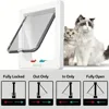 Cat Dog Door Flap Extra with 4 Way Locking Security Flap Door Weatherproof Pet Door Kit for Dog Cat Kitten Puppy Safety 2