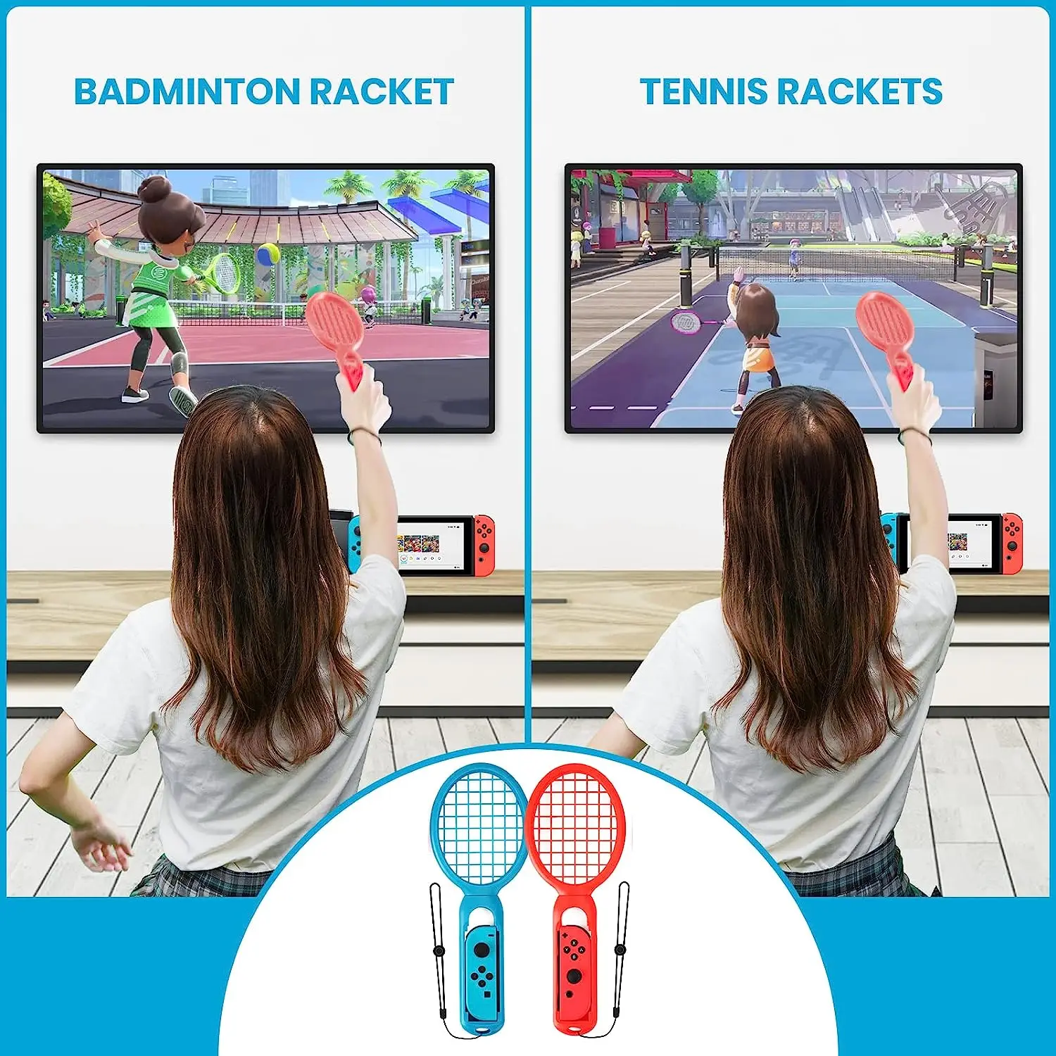 12 in 1 Switch Sports Accessories Bundle for Switch NS Sports Accessories Kit Compatible with Switch/Switch OLED Games