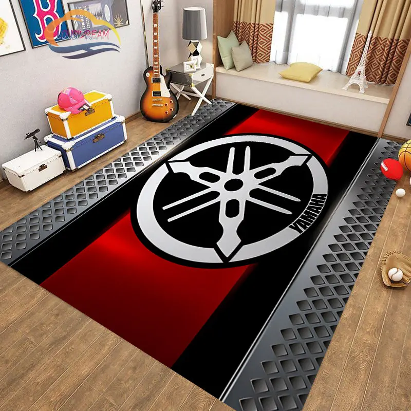 

Fashion Motorcycle Carpet and Rugs Y-YAMAHA Printing Living Room Bedroom Large Area Decorate Floor Mat Non-slip Sofa Gift