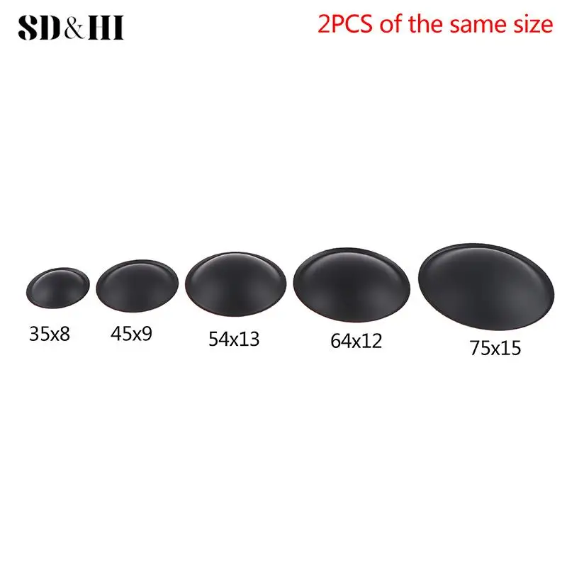 2Pcs Audio Loudspeaker Horn Woofer Bass Speaker Dome Paper Dust Cap Cone Cover