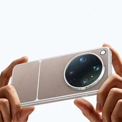 Luxury Magnetic Lychee Pattern Leather Case with Electroplated Frame and Camera Protection for OPPO Find X9 Ultra (Brown)