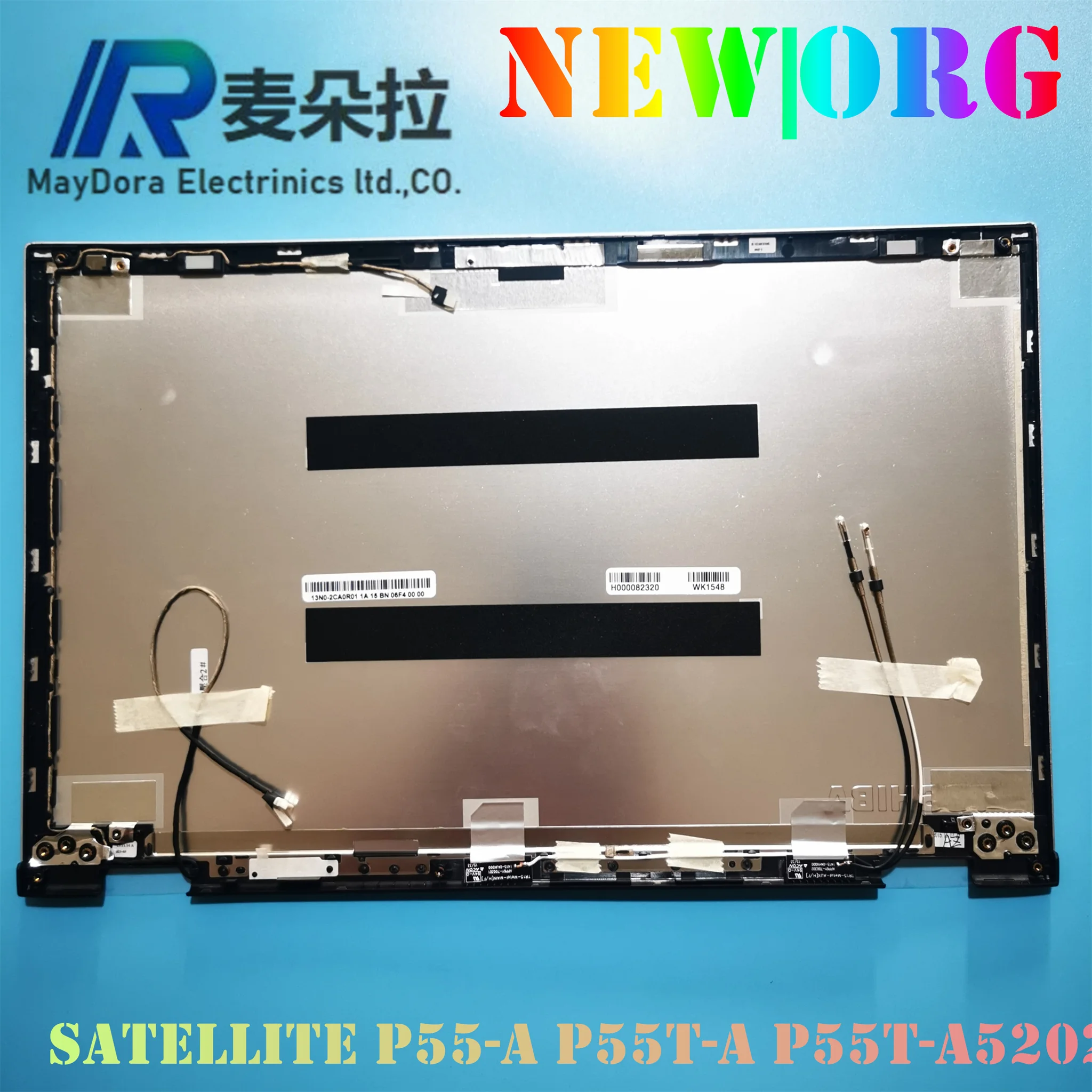 NEW ORG laptop LCD Back cover  for TOSHIBA Satellite P55-A P55T-A P55t-A5202 Series laptop lid rear Metail sliver H000082320