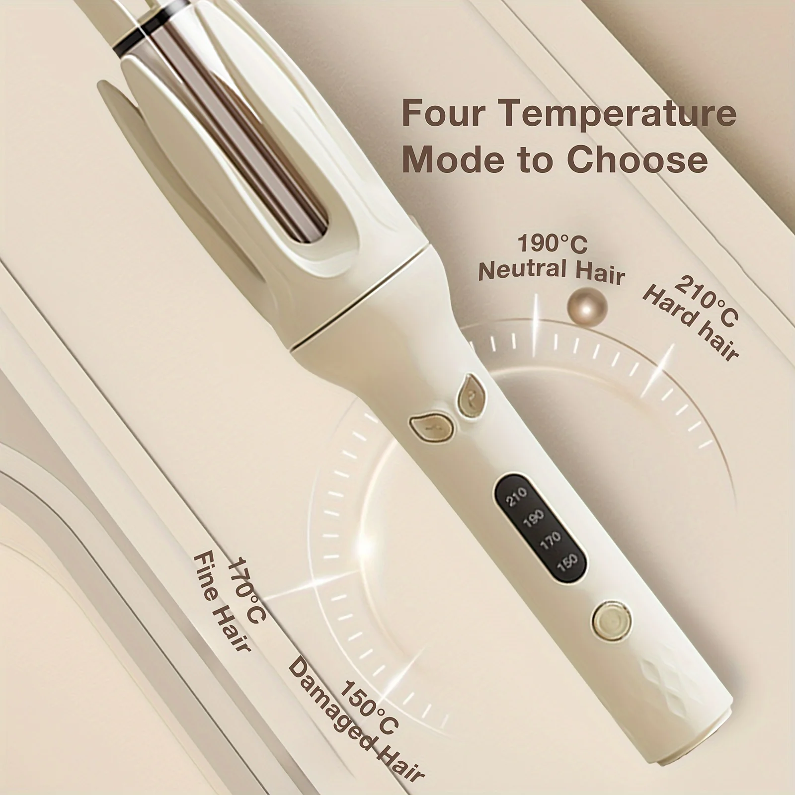 Automatic Hair Curler, 28mm Barrel, 4 Temperature Modes, Negative Ion Generator, Smart Timer and Sensor, Auto Off for Safety 4