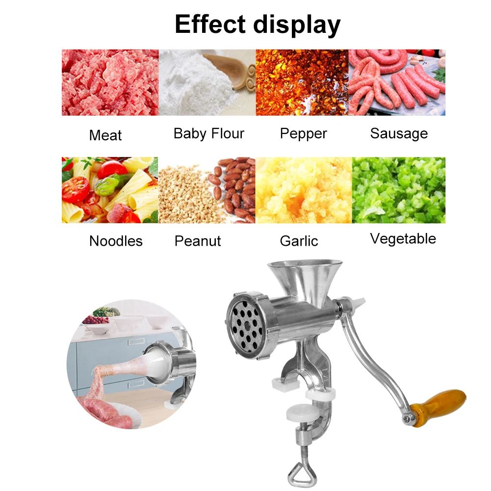Handheld Manual Meat Grinder Sausage Stuffer Food Processor Chopper Filler Pasta Maker Kitchen Cooking Tools Kitchen utensils electric meat grinder,meat cutter chopper