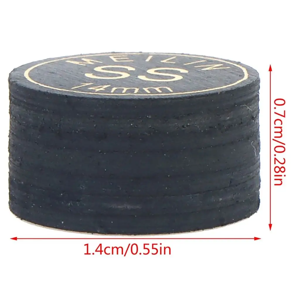 1Pcs Durable Snooker Pool Billards Cue Tips Pole Repair Accessories H/M/S/SS Billards Tip 9 Layers 14mm Billards Cue Head