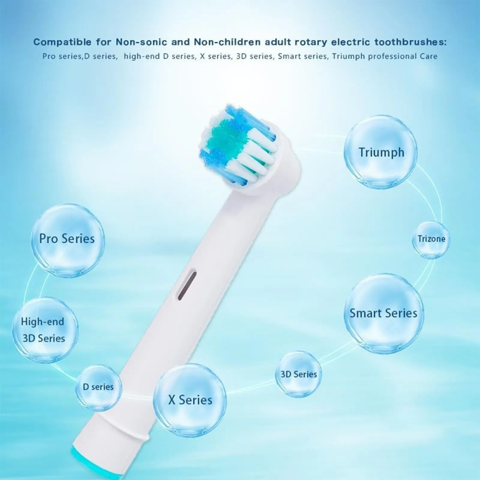 오랄비 프로 클린 호환 리필 브라운 프로페셔널 액션 크로스 소프트 전동 칫솔모