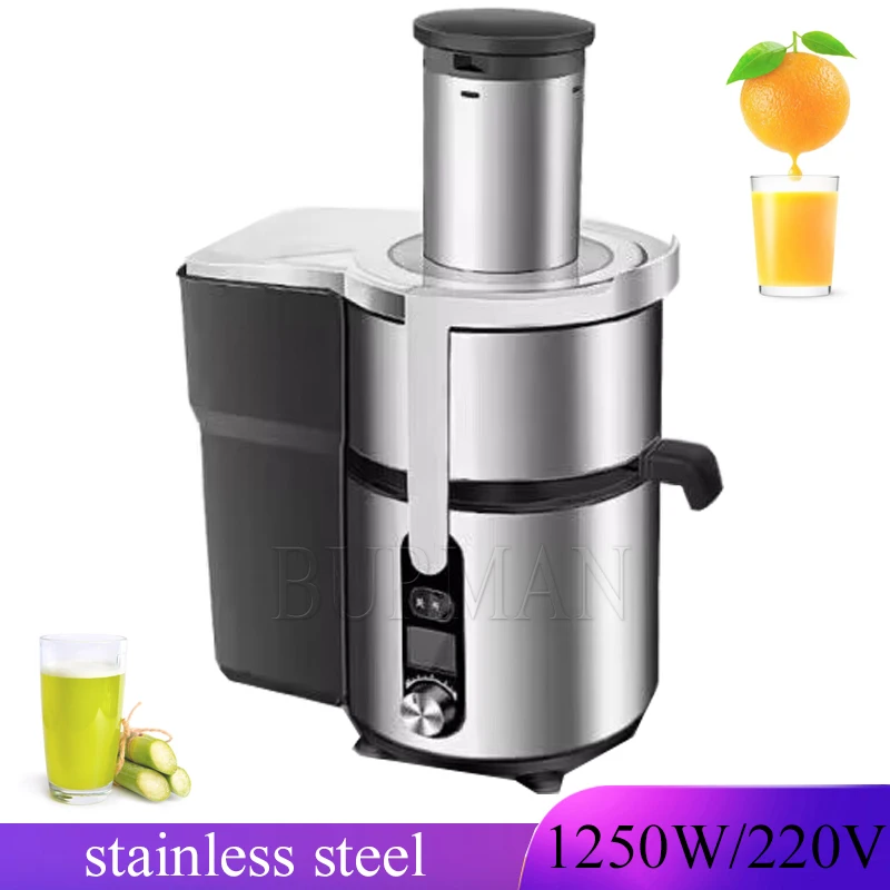 

Electric Juicer Machine Fruit Vegetable Juice Extractor Portable 1250W 5 Speeds For Kitchen Home