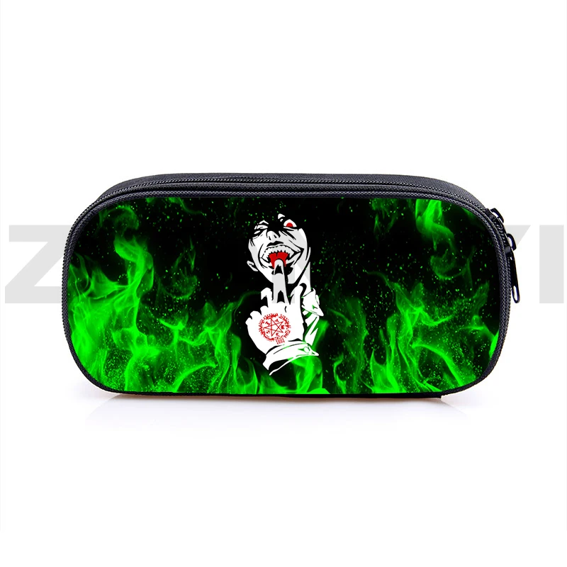 

Boys Study Manga Alucard Eyes School Supplies Student Cool Anime Hellsing Pencil Case 3D Fashion Travel Makeup Case Cosmetic Bag