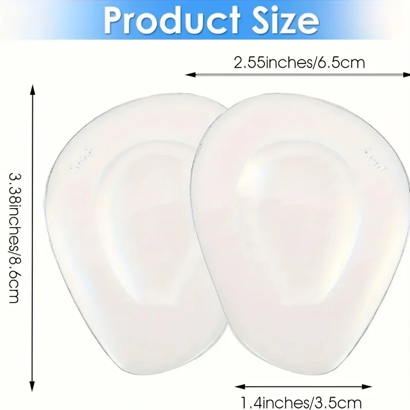 Front Foot Cushioning Gel Pad - Reusable Front Foot Pad for High Heels To Relieve Foot Pressure, and Anti-skid Shock Pad