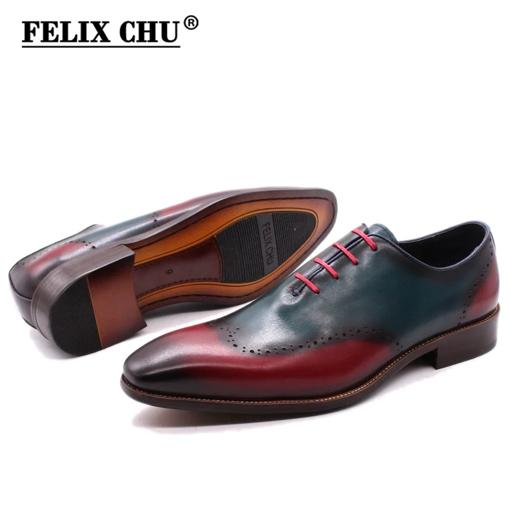 WUIWUIYU Men's Wingtip Oxford Dress Shoes - Synthetic Leather Lace-Up For Wedding, Prom, Business - View #6