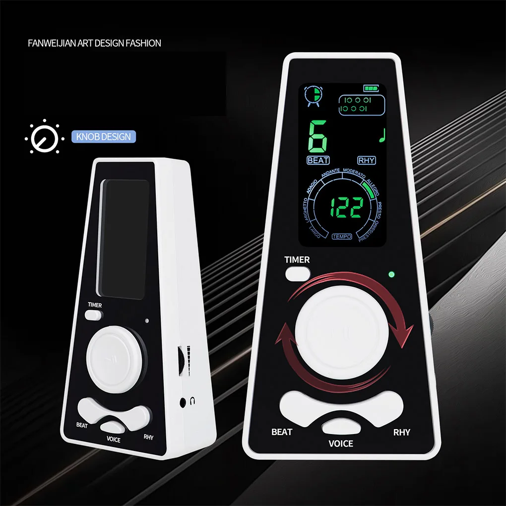 

Digital Metronome with Timer Universal Volume Tempo Adjustable Electronic Metronome Battery for Guitar Piano Violin