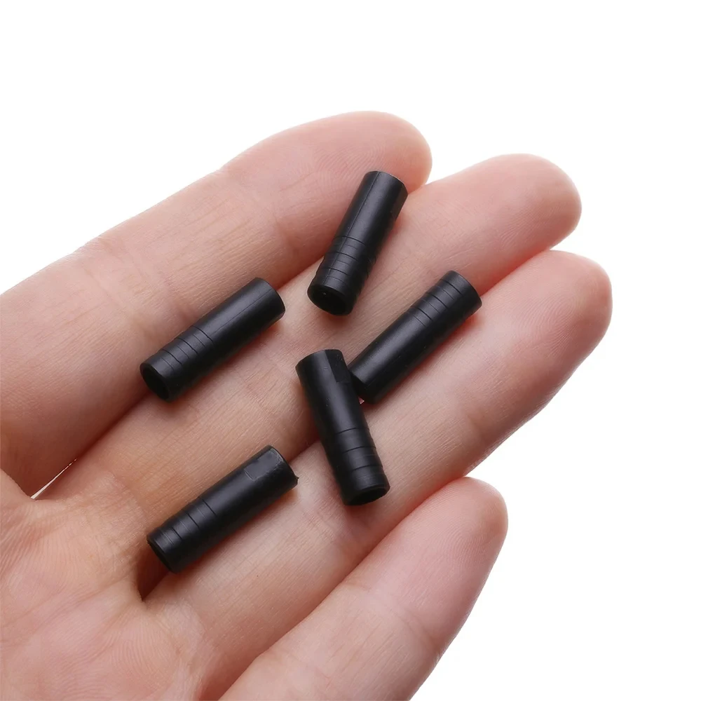 Mountain Road Bike Bicycle Brake Gears Outer Cable End Caps 50pcs Tips Crimps Shift Derailleur Cable Wire Tip Cap Housing bike cable end caps