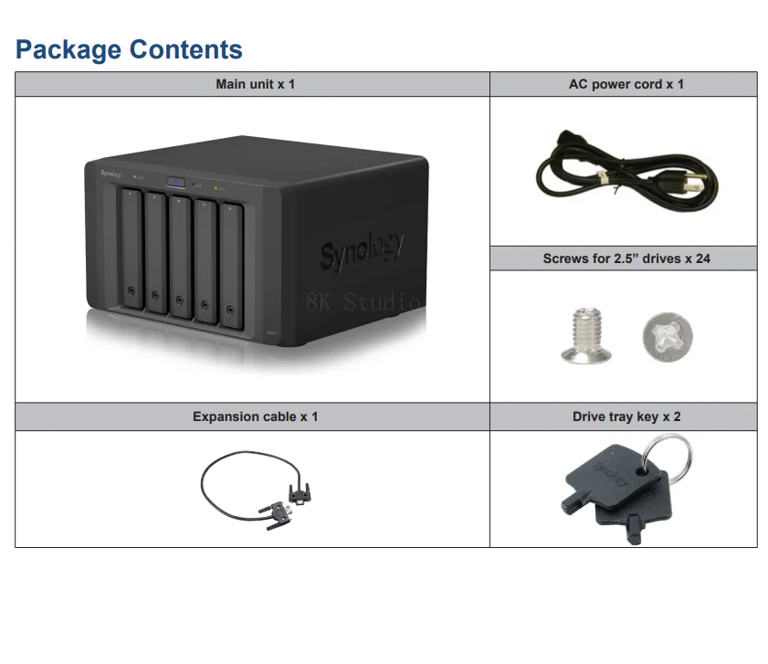 Synology DiskStation DX517 5 Bay Expansion Enclosure For Select