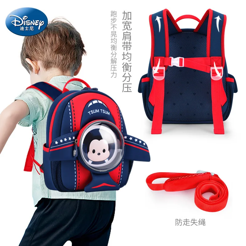 Disney Mickey Kindergarten Backpack For Boys Girls Student Shoulder Orthopedic Bag Kids Birthday Gifts Large Capacity Mochila