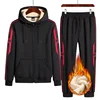 Plus Size 9xl Winter Men Sweat Suits Fleece Sportwear Suit Zipper Jacket+pants Warm Sports Sets Oversized Thick Hoodie Tracksuit 3