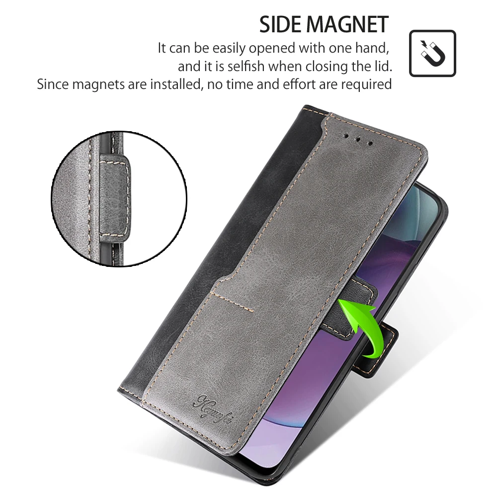 Premium PU Leather Flip Book Case – Elegant Protective Cover with Card Holder