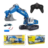 HUINA RC Excavator With Light 1558 Remote Control Car Alloy 11CH 1/18 Crawlers Engineering Vehicle Toys As Boy Gift TH20315-SMT8 2