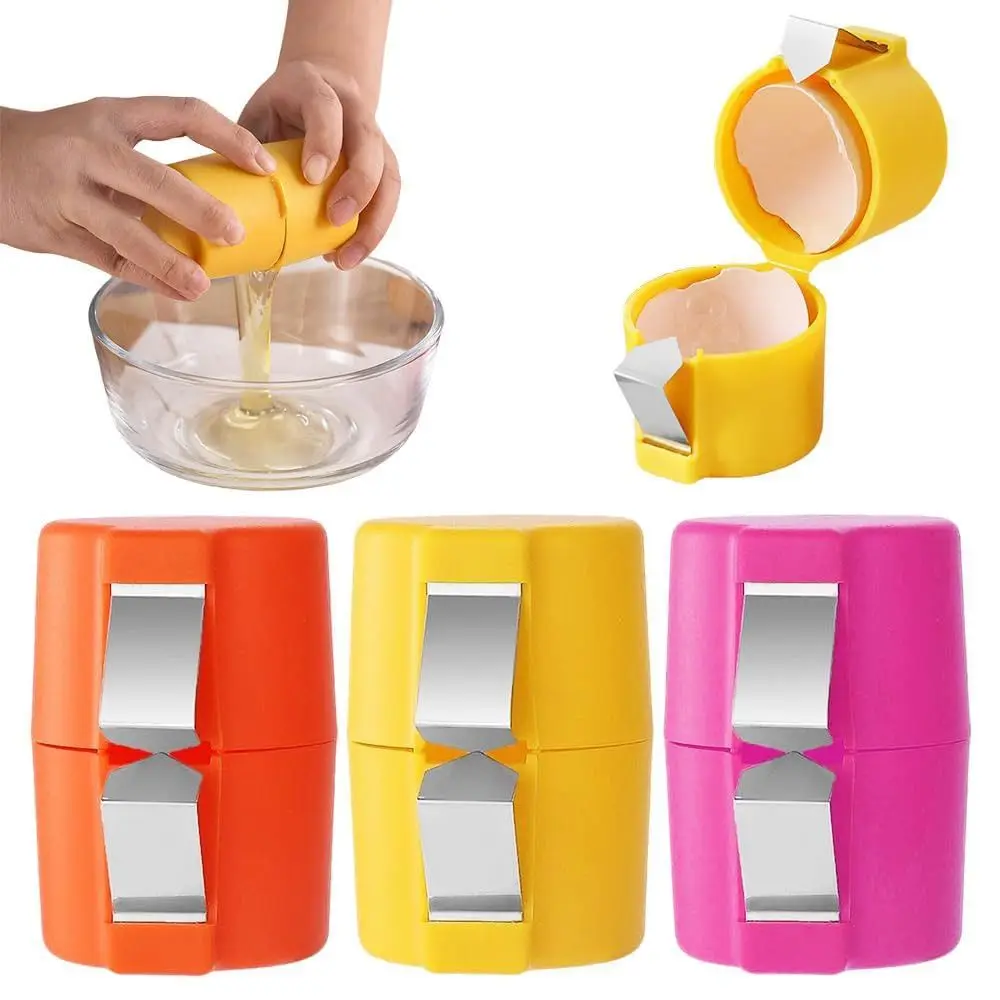 Egg Shell Opener Egg Opener Cute Kitchen Baking Tool Stainless Steel Egg Opener Tool Household Peeler for Cooking Camping