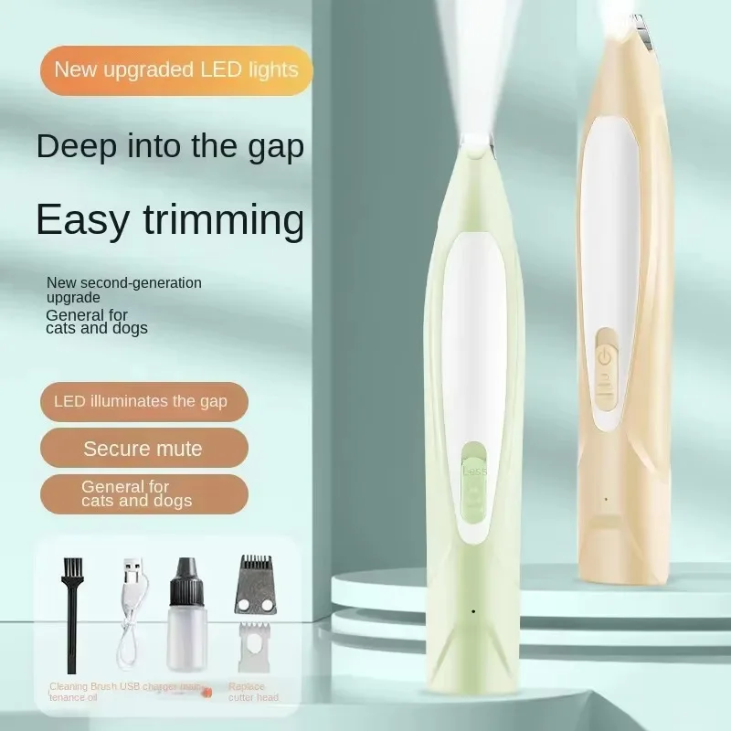 Rechargeable Pet Hair Trimmer Low Noise Grooming Tool for Cat Dogs