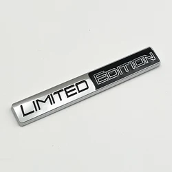 Limited Edition 3D Metal Racing Emblem Badge Sticker (Chrome Black)