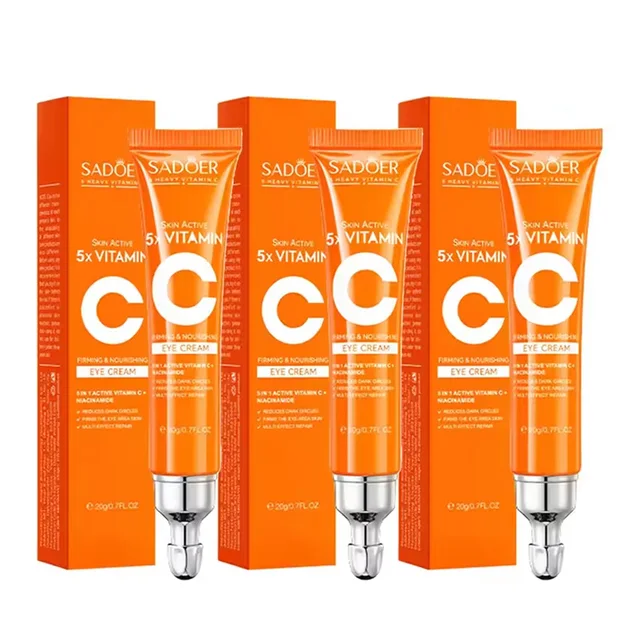 SADOER Vitamin C Eye Cream Anti Dark Circles Eyes Bags Remover 1