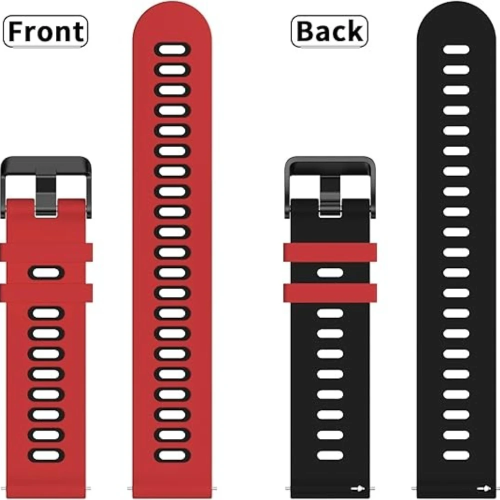 Silicone Sports Strap - 20mm/22mm, Ocean Race Design
