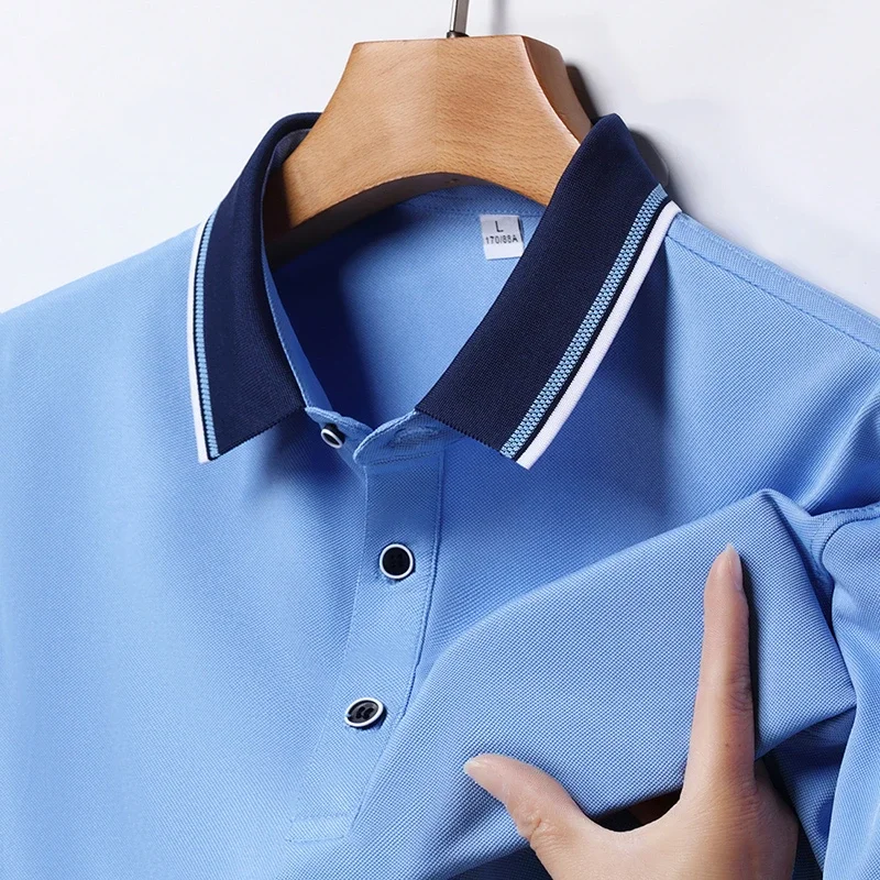 2025 جديد رجال الأعمال عادية قميص بأكمام قصيرة بلو...