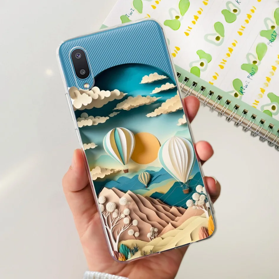 Fashion Flower Clear Silicone Soft Phone Case Cover