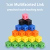 100 Linking Cubes Montessori Math Toys Number Blocks Learning Decimal Counter Teaching Aids Sensory Educational Toy for Children 6