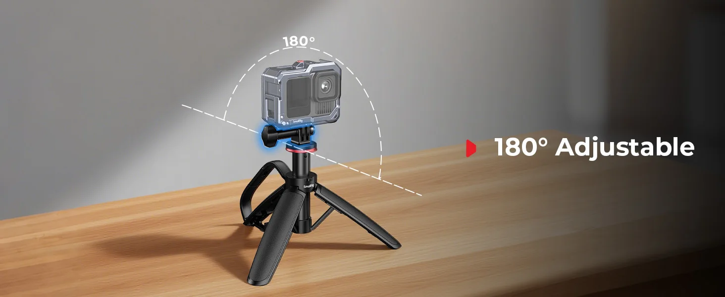 VT-07 Action Cam Tripod in Carabiner Shape 3-in-1 Handheld Desktop & Suspended S