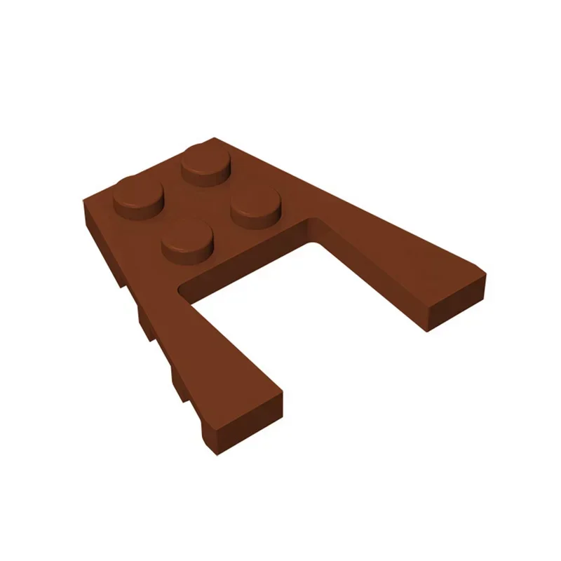 MOC 10PCS DIY 하이테크 43719 웨지 4X4 플레이트 보드 브릭 매력적인 클래식 적응형 블록 장난감 성인 소년 선물