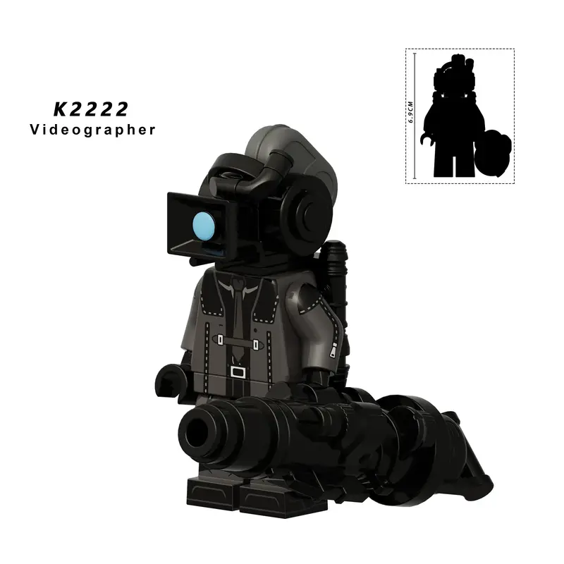New KDL SWAT Skibidi Toilet Man Figures Anime Block Toys TvMan Titan Cameraman Speakerman Bricks Model Toy Birthday Gift - Image 64