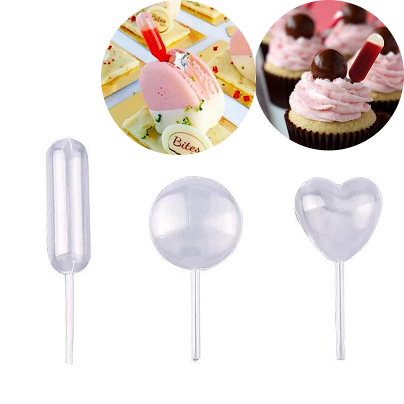 50pcs4mlSauceDroppersForCupcakesIceCreamSauceKetchupPastries