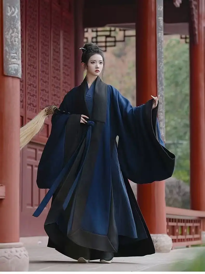 Original Taoist Robe Men Women Traditional Ming Dynasty Costume Vintage Zen Temple Meditation Cape Taoism