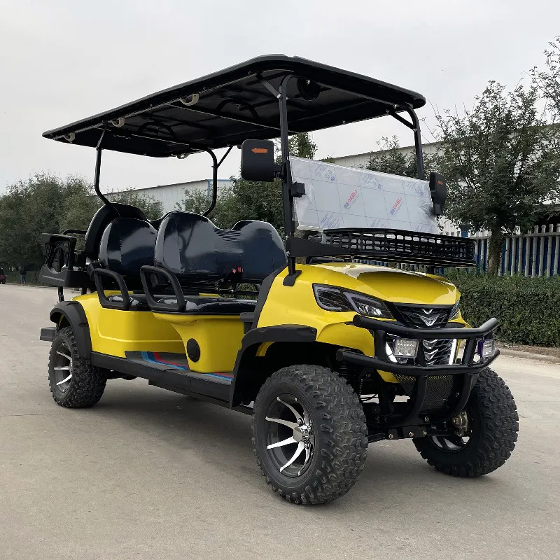 

Hot Selling New Solar Panel Powered 5kw 72V Electric Off-Road Vehicle Lithium Battery Golf Cart 4 Wheel Disc Brakes