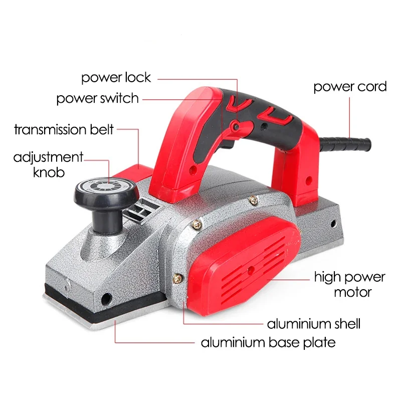 220V Aluminium Body Electric Planer Woodworking Desktop Wood Cutting Engraving Slotting Milling Trimmer Electric Planing Machine 2