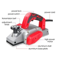 220V Aluminium Body Electric Planer Woodworking Desktop Wood Cutting Engraving Slotting Milling Trimmer Electric Planing Machine 2
