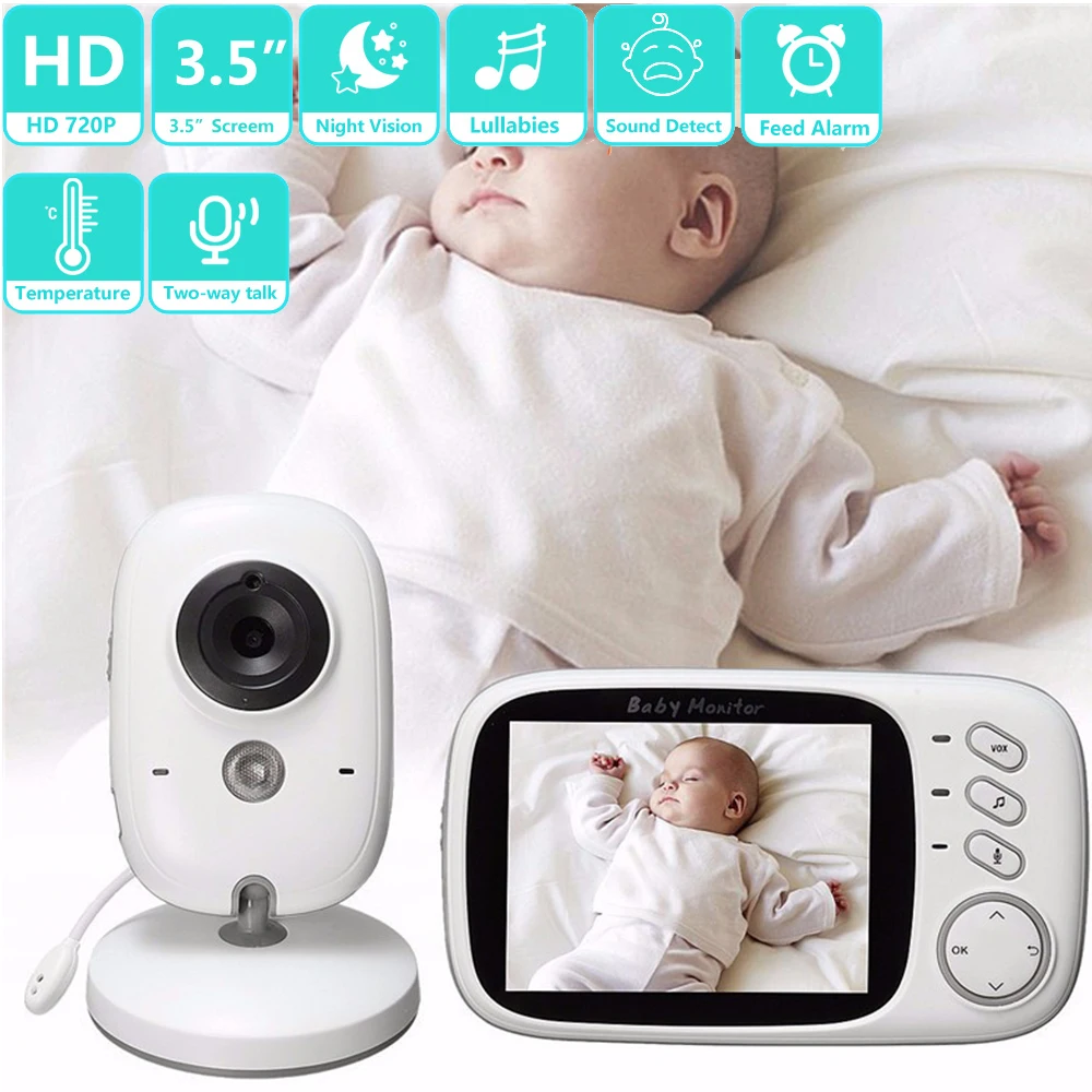 

VB603 Video Baby Monitor Wireless 3.2 Inch LCD Two Way Audio Talk Night Vision Feeding Surveillance Security Camera Babysitter