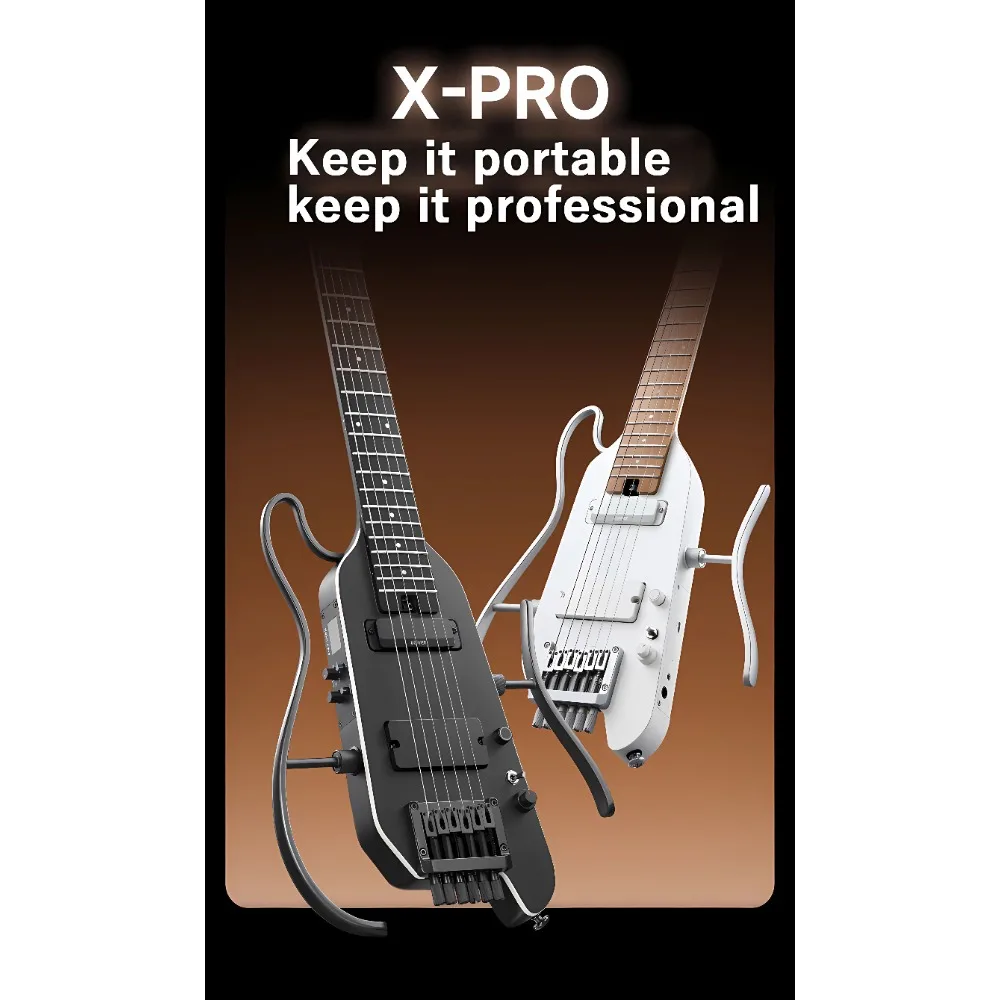 Donner HUSH-X PRO Intelligent Light Guitar Portable Mute with Effects Tone Guitar 2025 electric guitar