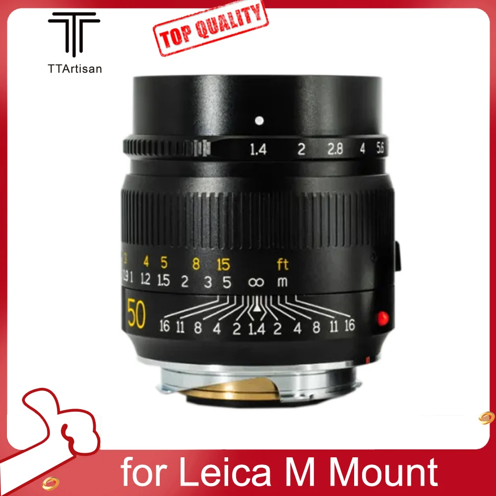 Ttartisan M 50Mm F1.4 Asph Obiettivo Della Fotocamera Per Leica M Mount Mf Obiettivo Ad Ampia Apertura Per M6 M7 M8 M9 M9P M10 M10P M10M M10R M262 M24