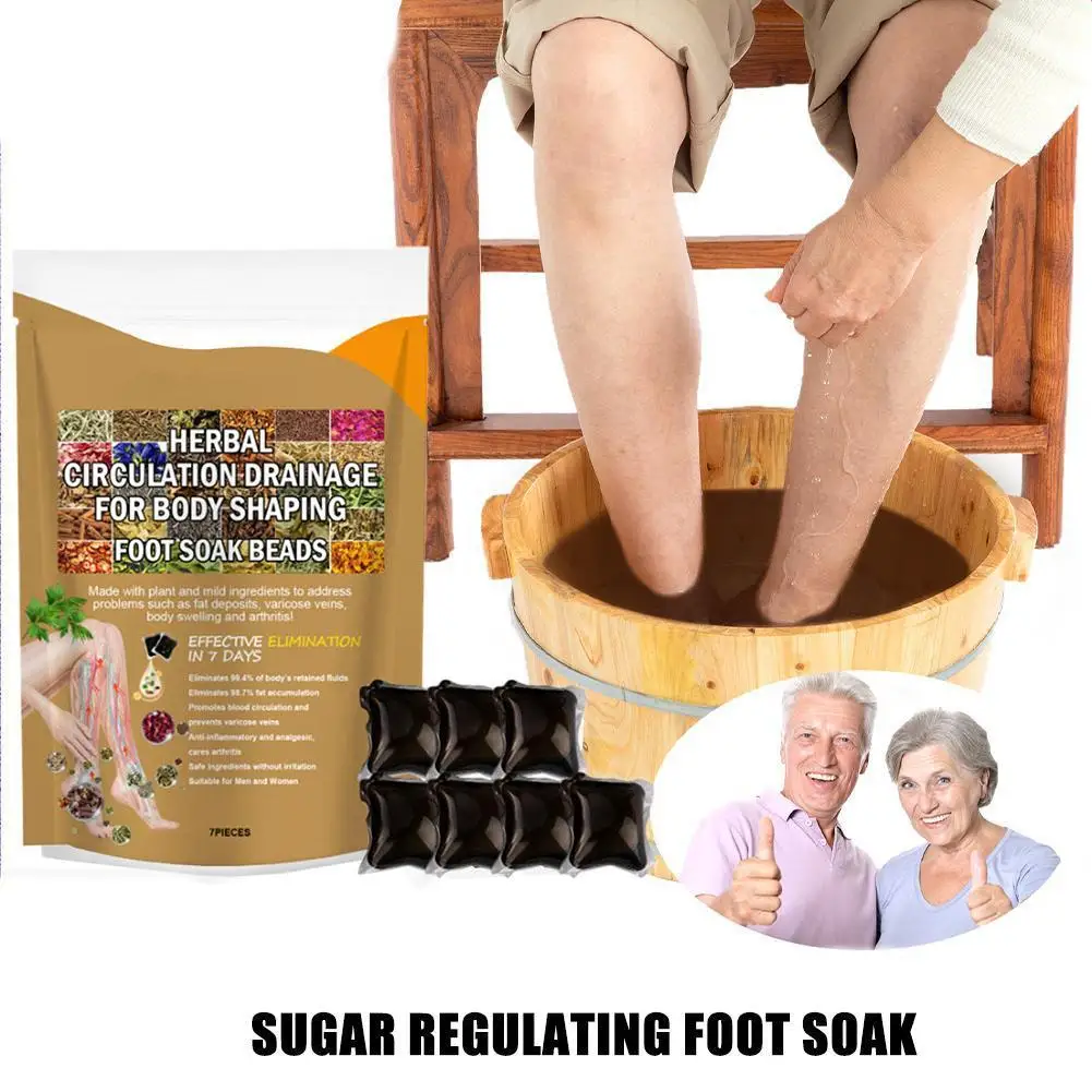 10pcs Foot Bath Capsule Natural Herbal Foot Soak Beads Dehumidification Detox Relieve Fatigue Repair Leg Veins For Body Relax