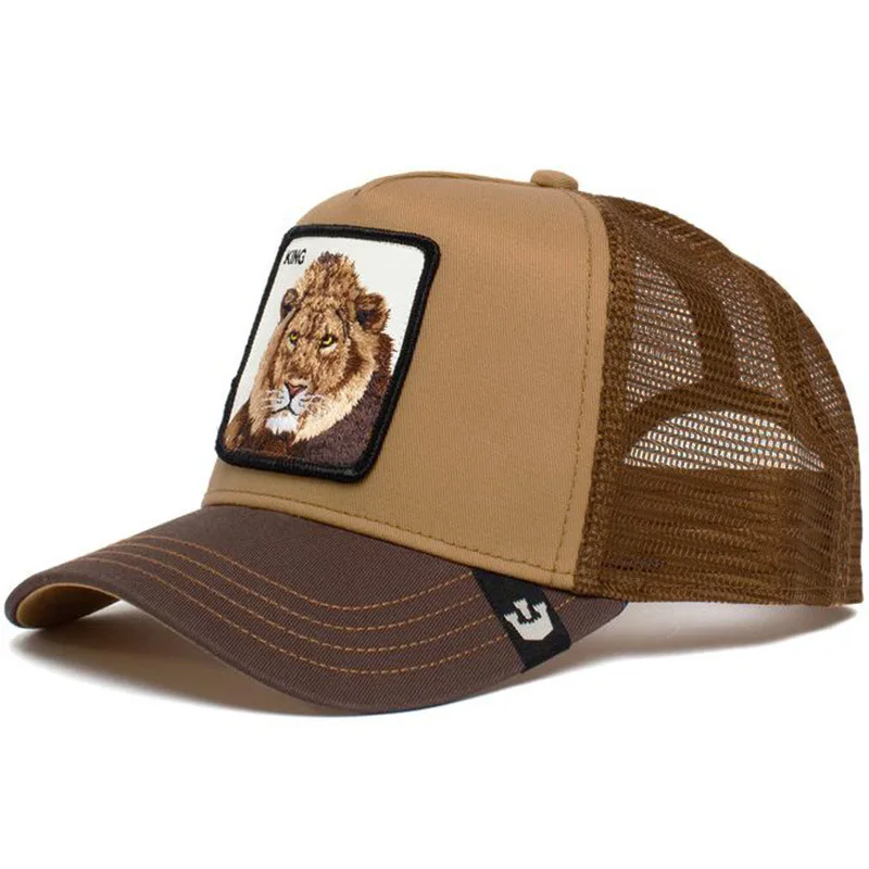 Fashion Animals Embroidery Baseball Caps Men Women Snapback Hip Hop Hat Summer Breathable Mesh Sun Gorras Unisex Streetwear Bone 12