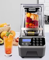 Commercial Smoothie Machine Fruit Milkshake Maker Juicer English Panel Low Noise Kitchen Ice Smoothies Blender Mixer 2200W 2