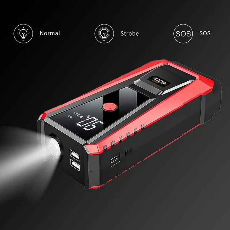 GKFLY emergency starting device petrol diesel 12V car jump starter portable 1200A car charger for battery booster buster LED car jump starter jump starter car battery charger portable battery charger