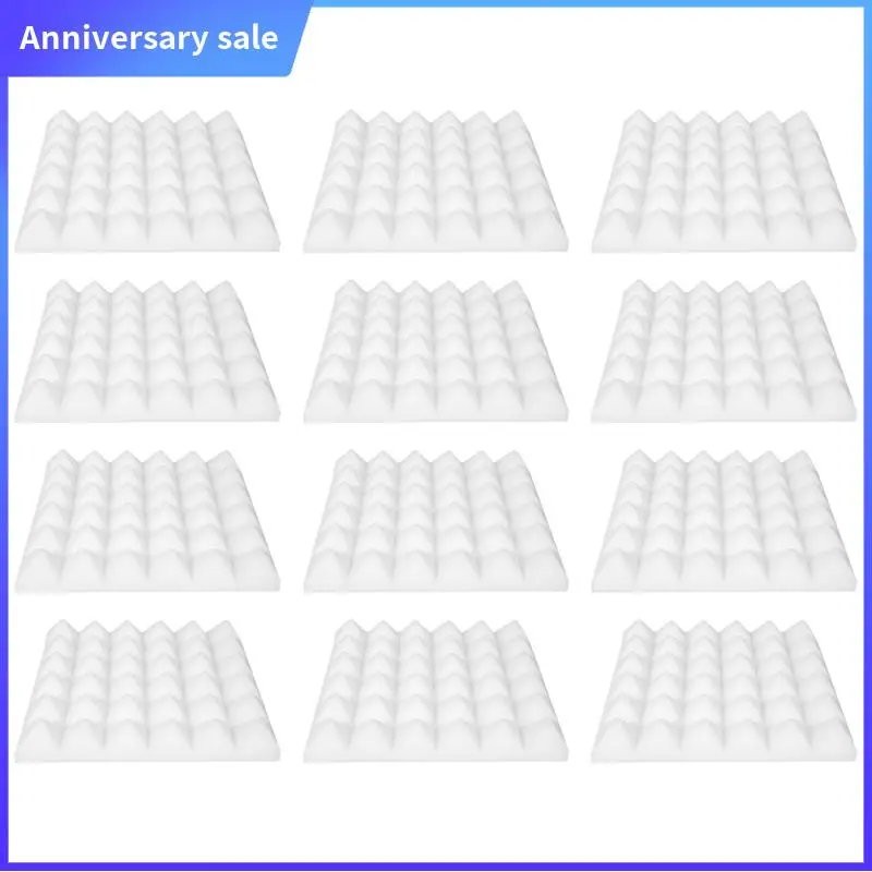 ABWY-12 Pack Acoustic Panels,Sound Proof Foam Panels,Studio Soundproofing Wedges,Wall Reduce Noise Foam,For Music Studio,Etc