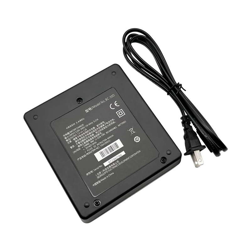 BC-30D Dual Charger Compatible For Topcon BT-62Q BT-65Q BT-66Q BT65Q Battery Cha