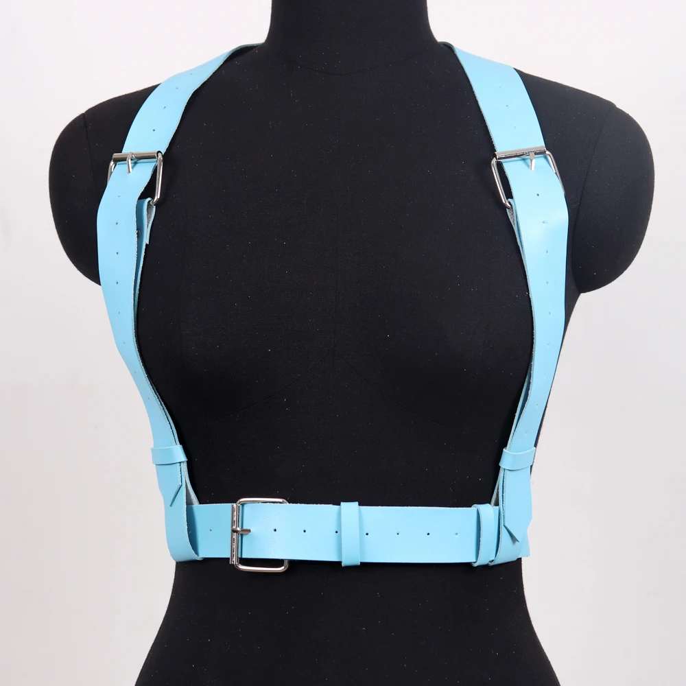 PU Adjustable Body Harness Belt for Women - Gothic Fashion Accessory