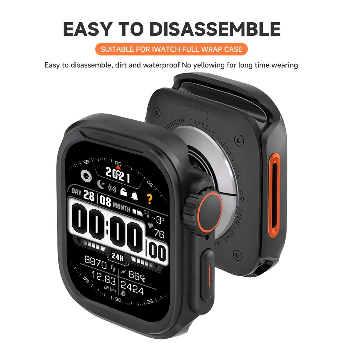 Premium Aluminum Alloy Watch Case - Anti-Drop Protector Cover