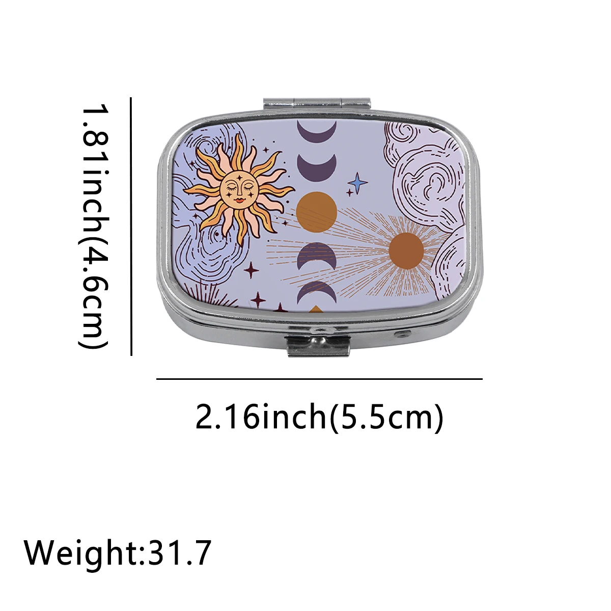 Mini Portable Cartoon Animal Pill Organizer with Multi-Grid Storage