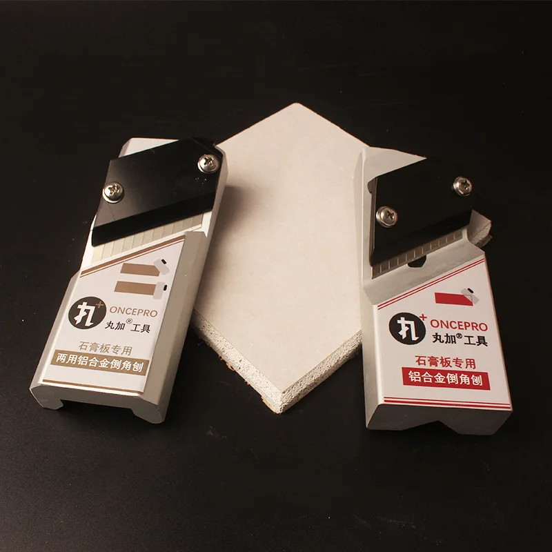 Gypsum Board Edge Trimmer Chamfering Planer Woodworking Planer 45 Degree Angle Aluminum Alloy Hand Tool